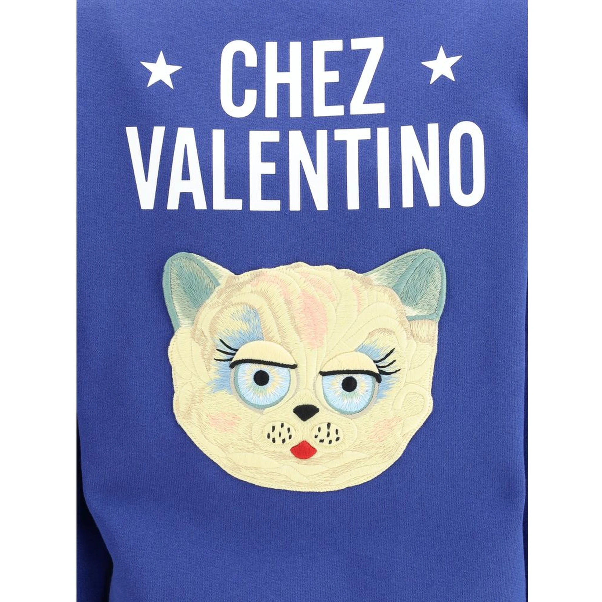 Blue Cotton Sweatshirt