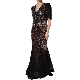 Multicolor Embellished Mermaid Gown Dress