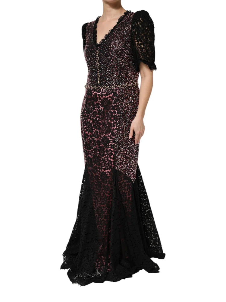 Multicolor Embellished Mermaid Gown Dress alternative