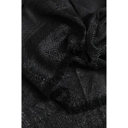 Dark Gray Cashmere Fringes Neck Warmer Scarf