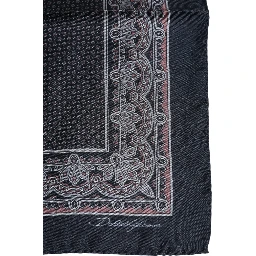 Multicolor Fantasy Silk Square Foulard Scarf