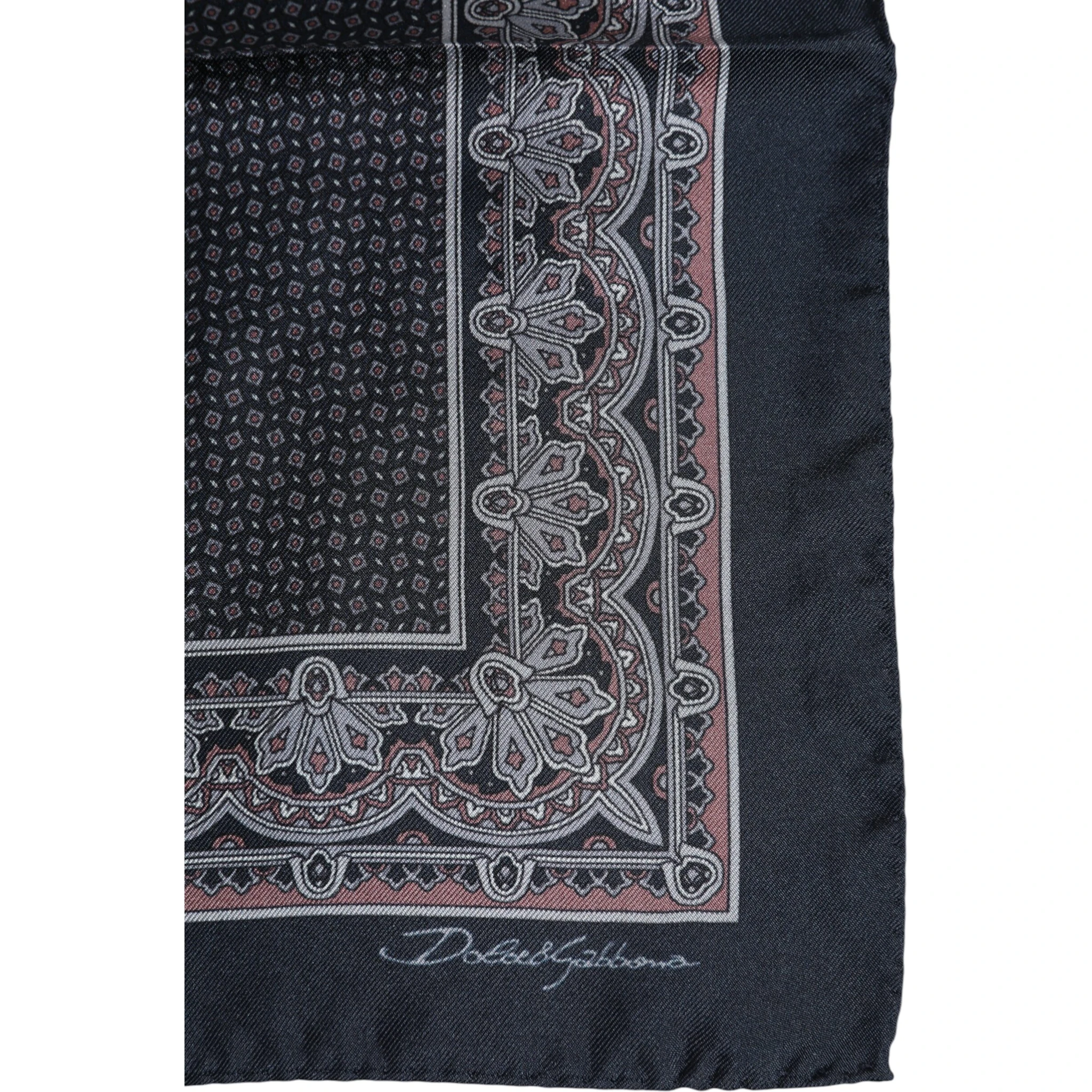 Multicolor Fantasy Silk Square Foulard Scarf
