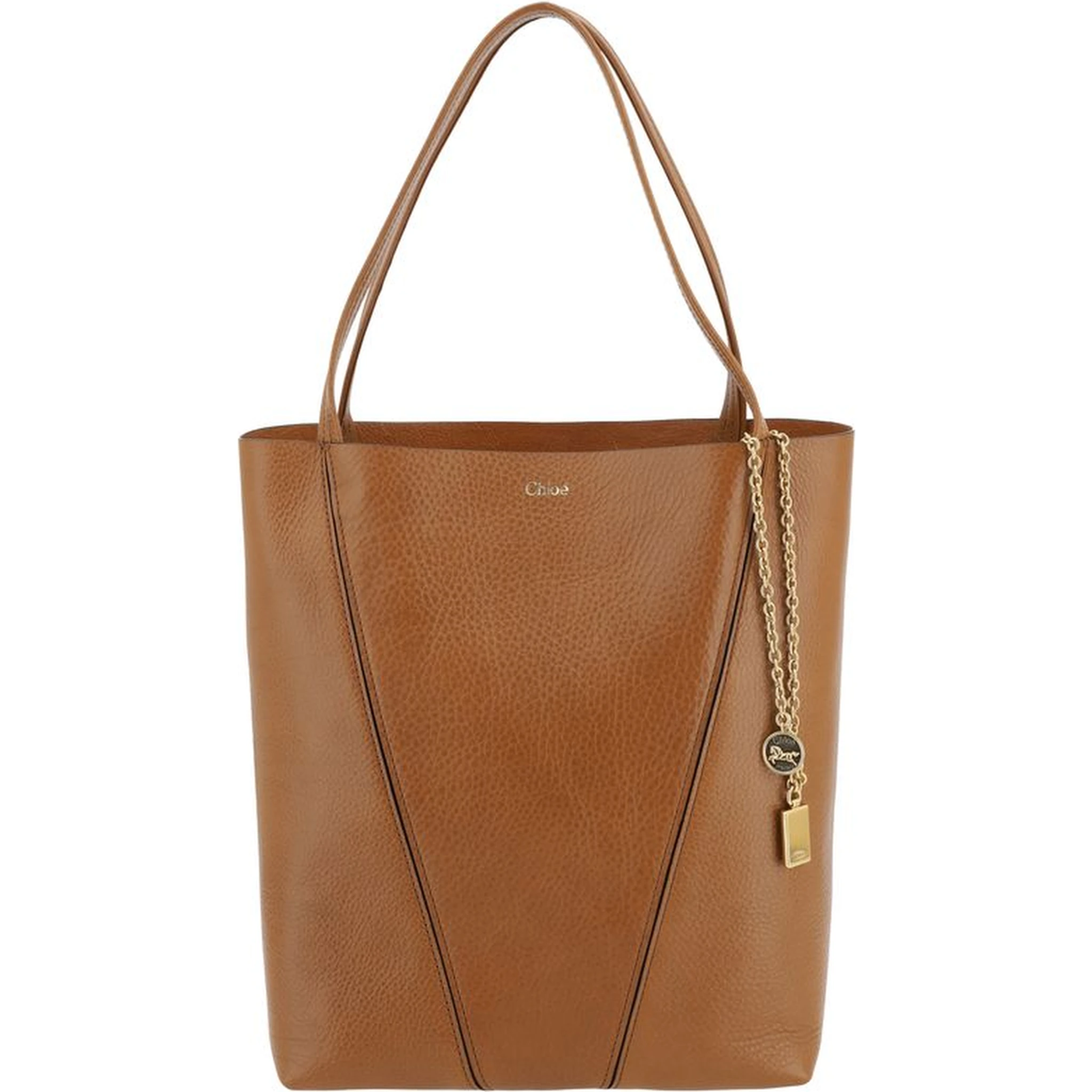 حقيبة كتف بوس توروس من جلد العجل البني