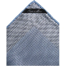Light Blue Silk Square Men Foulard Scarf