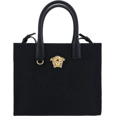 Black Cotton Shoulder Bag