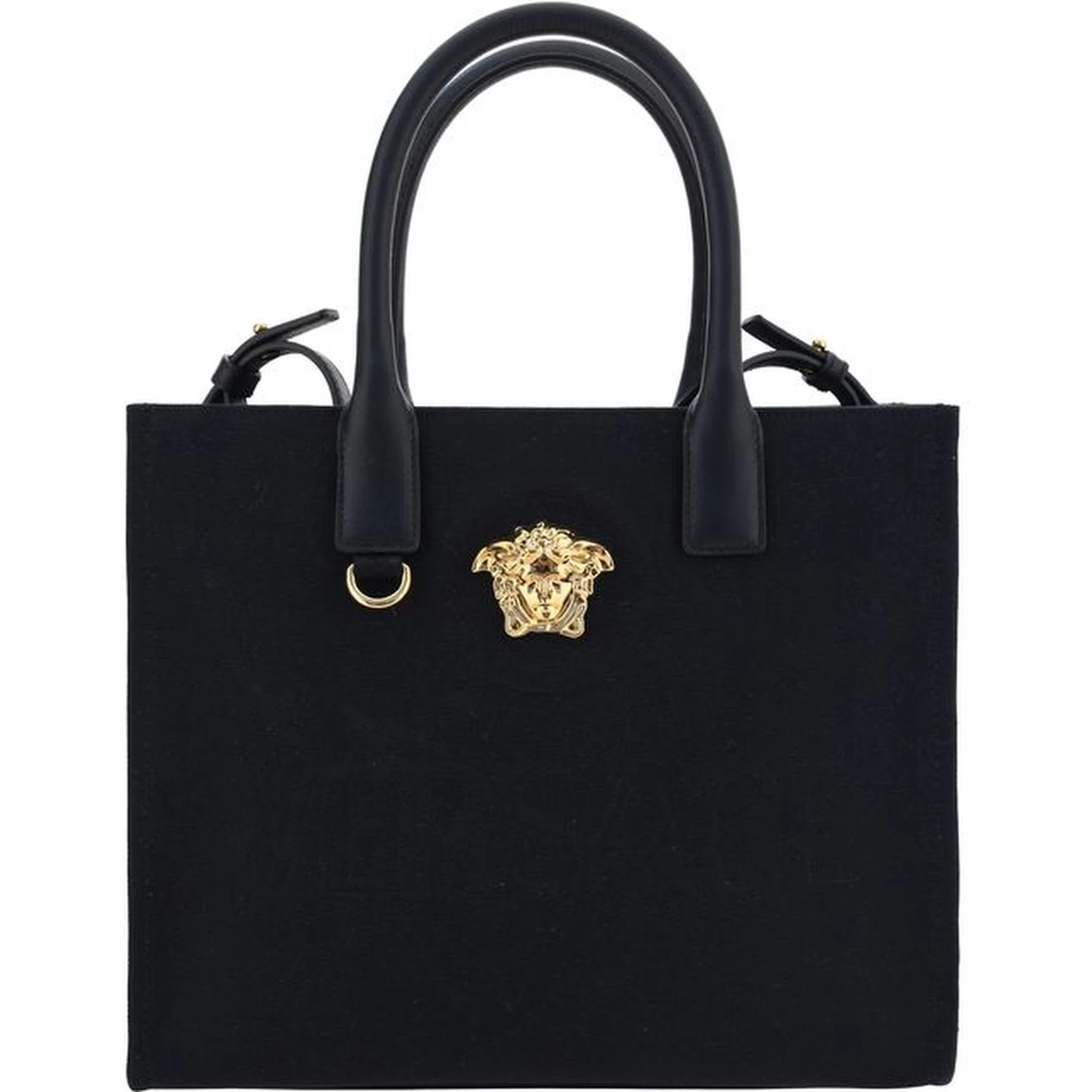 Black Cotton Shoulder Bag