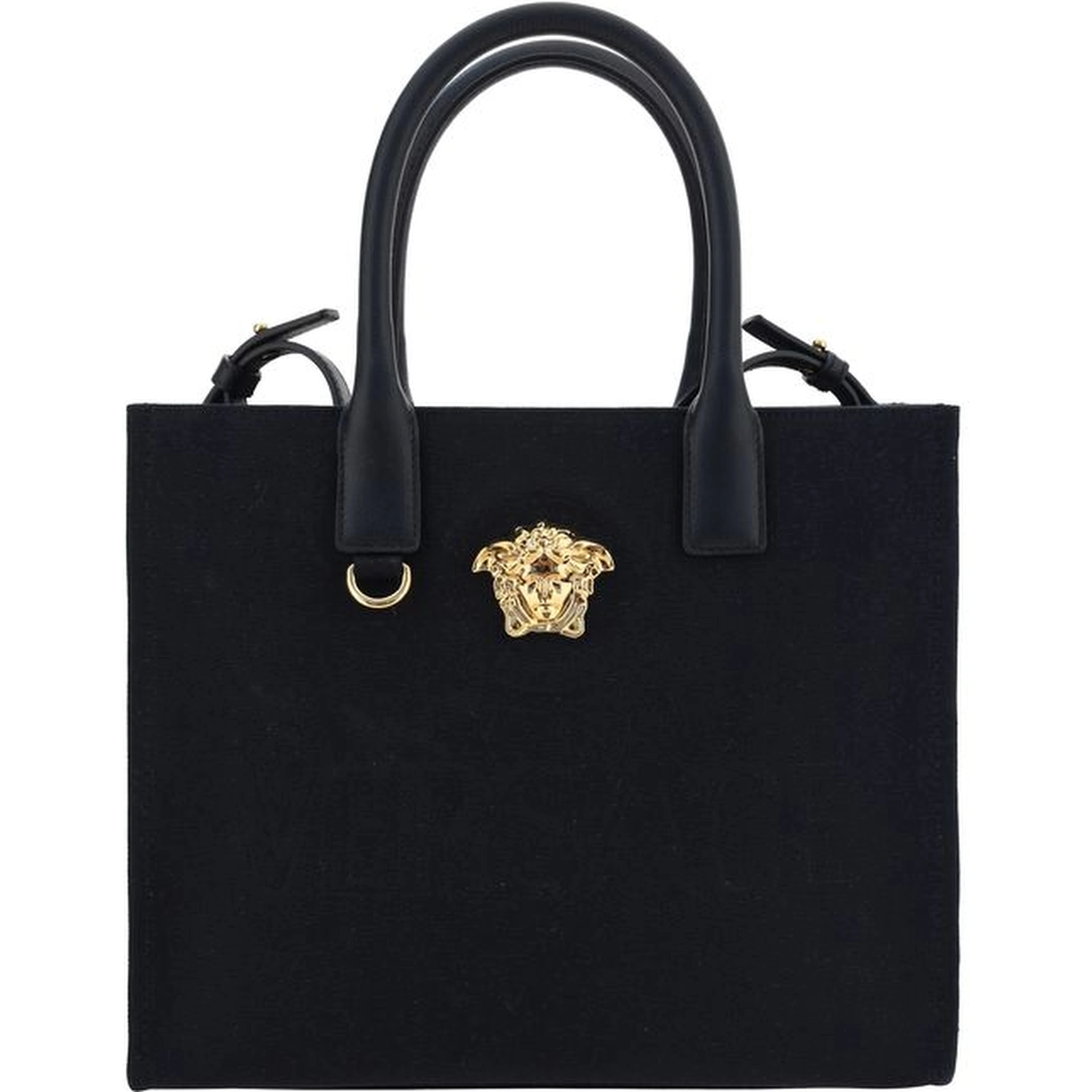 Black Cotton Shoulder Bag