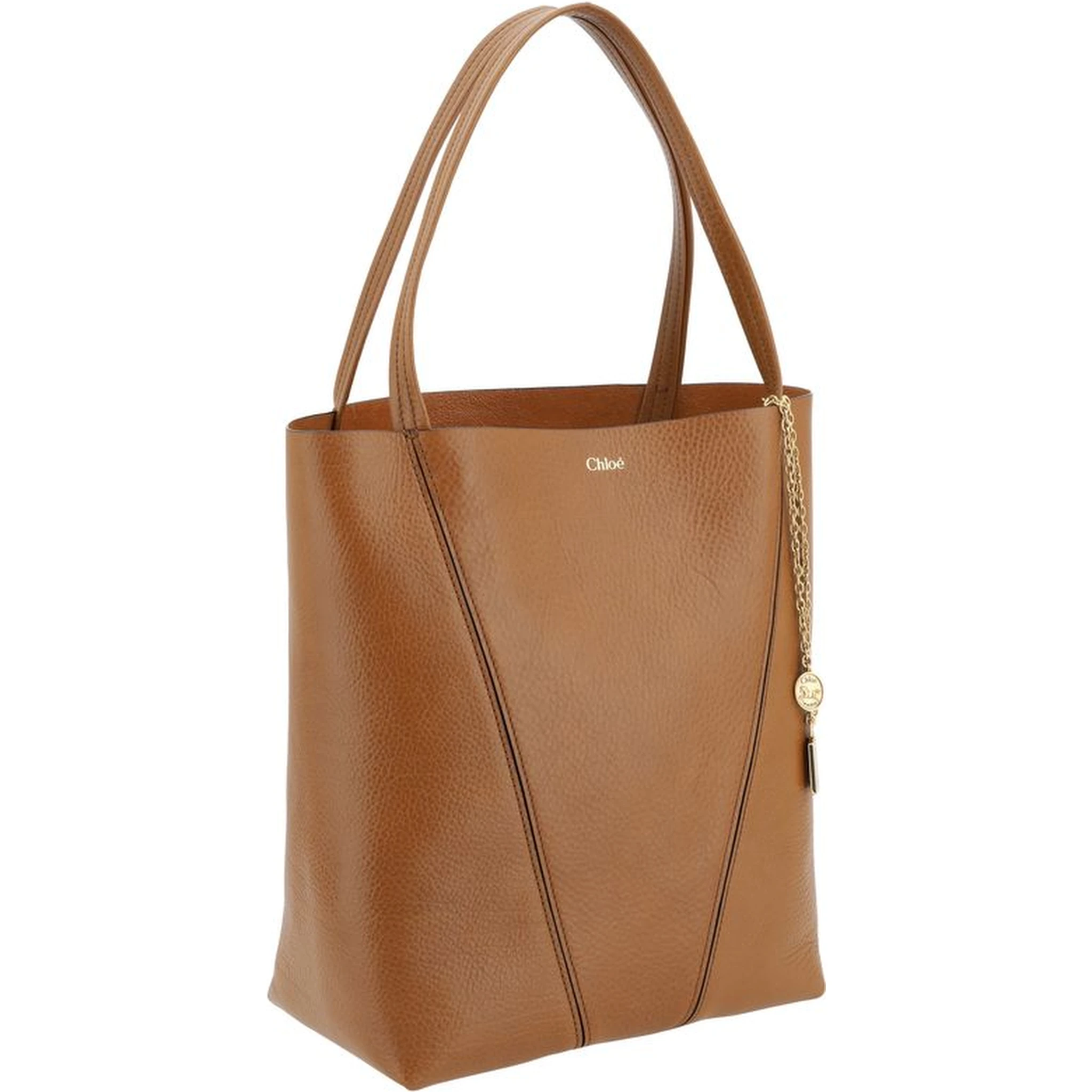 حقيبة كتف بوس توروس من جلد العجل البني