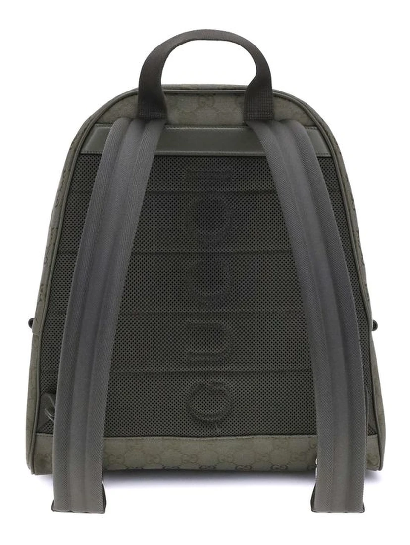 Green Cotton Backpack