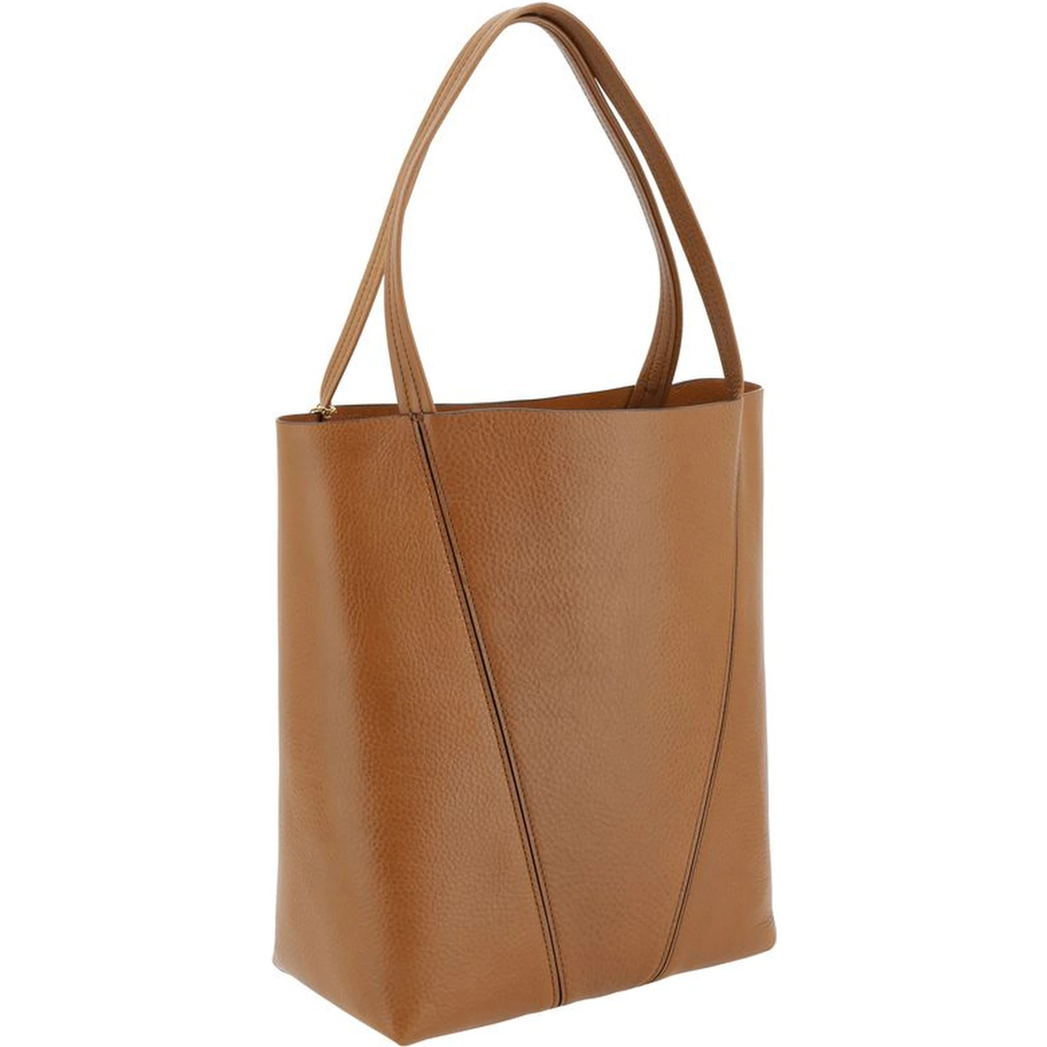 حقيبة كتف بوس توروس من جلد العجل البني