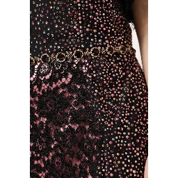 Multicolor Embellished Mermaid Gown Dress