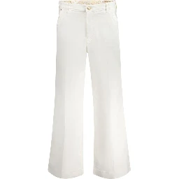 White Cotton Women Jeans