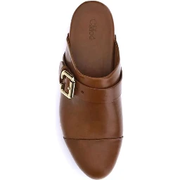 Brown Calf Leather Bos Taurus Clogs