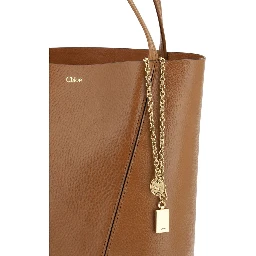 حقيبة كتف بوس توروس من جلد العجل البني