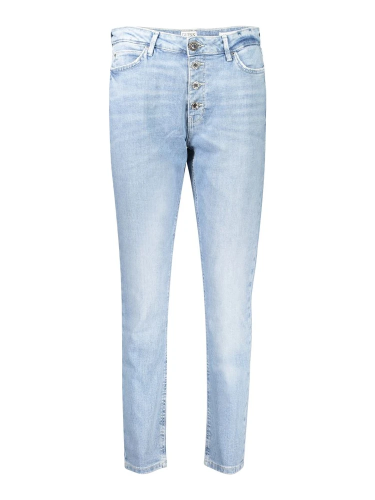 Blue Cotton Women Jeans