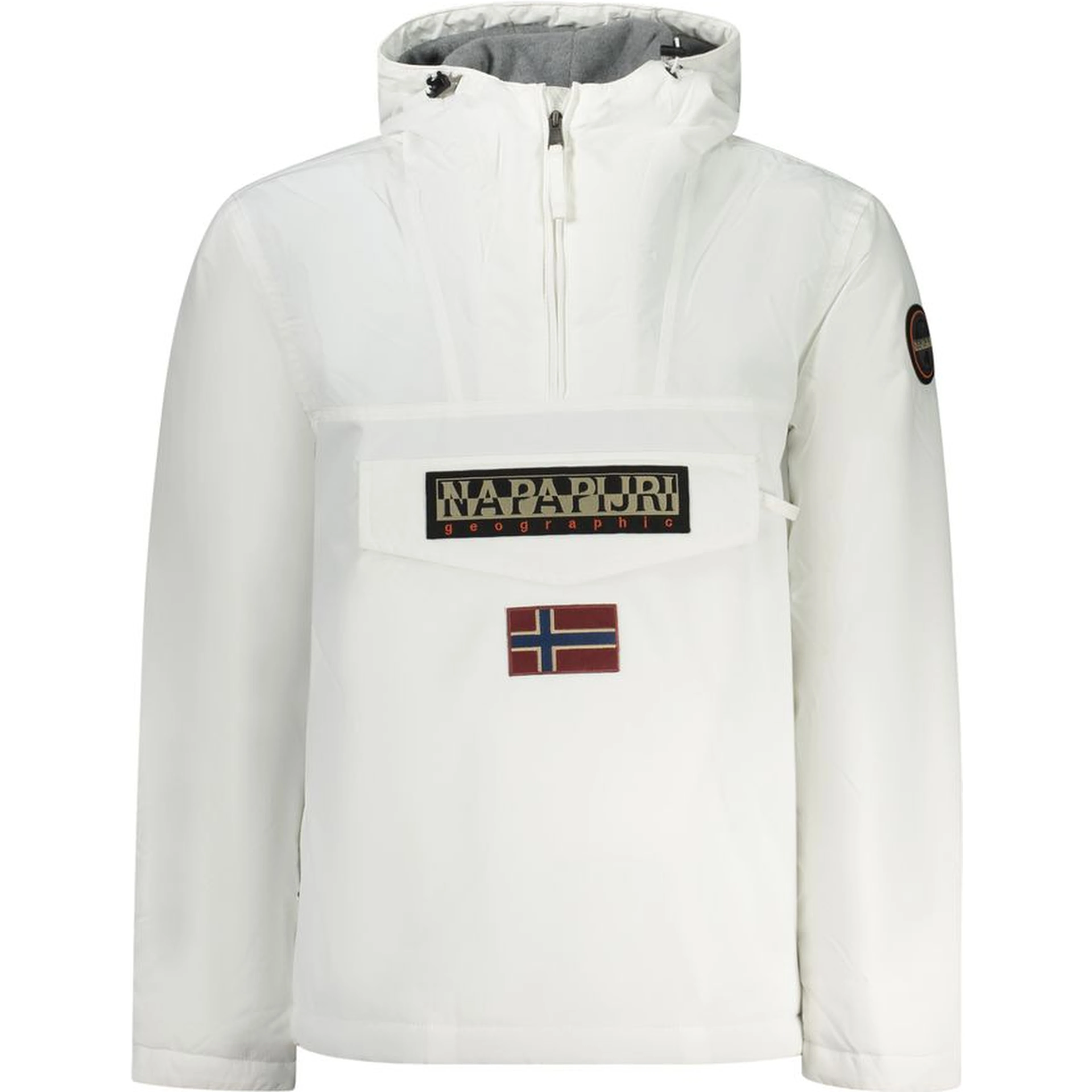 White Polyamide Men Jacket