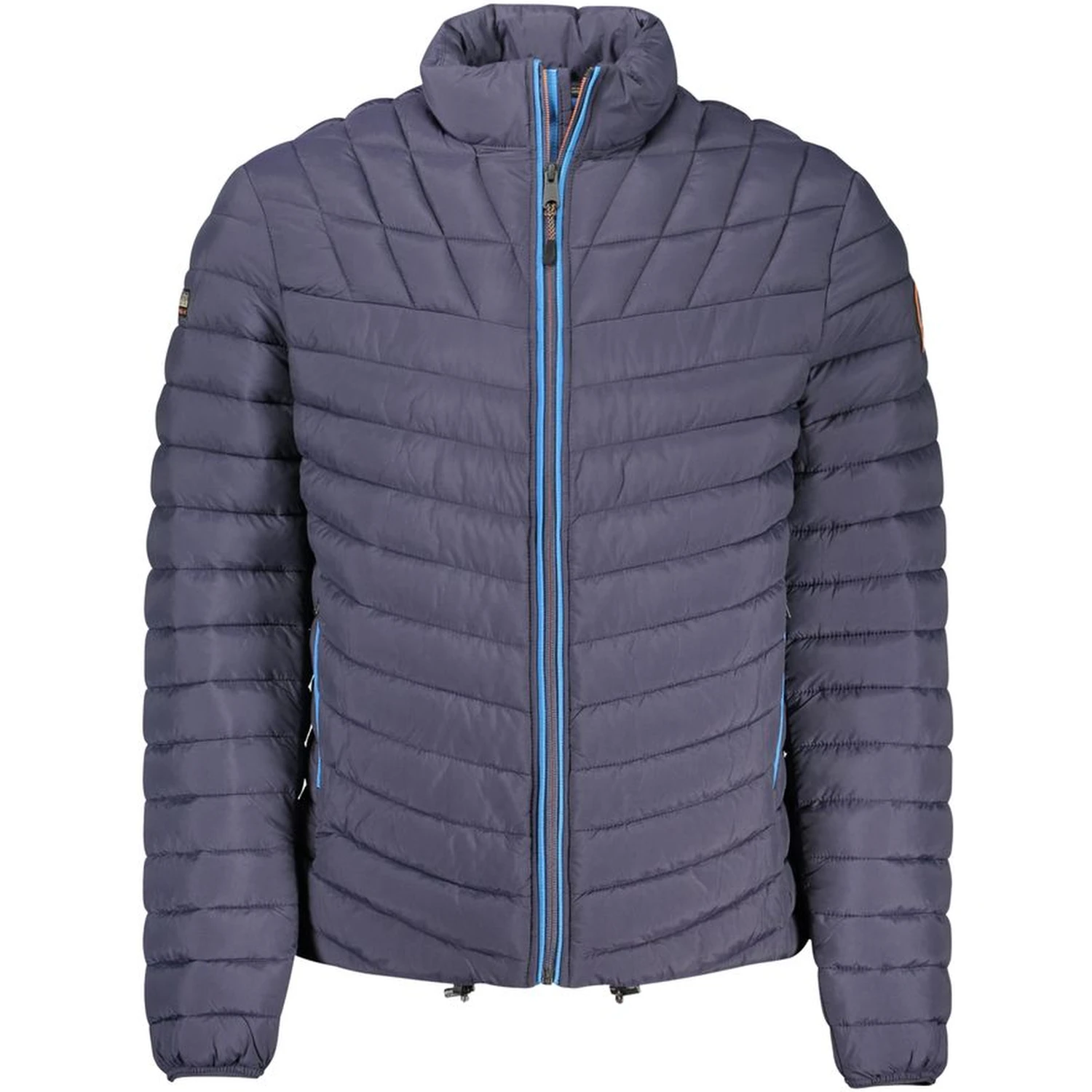 Blue Polyamide Men Jacket