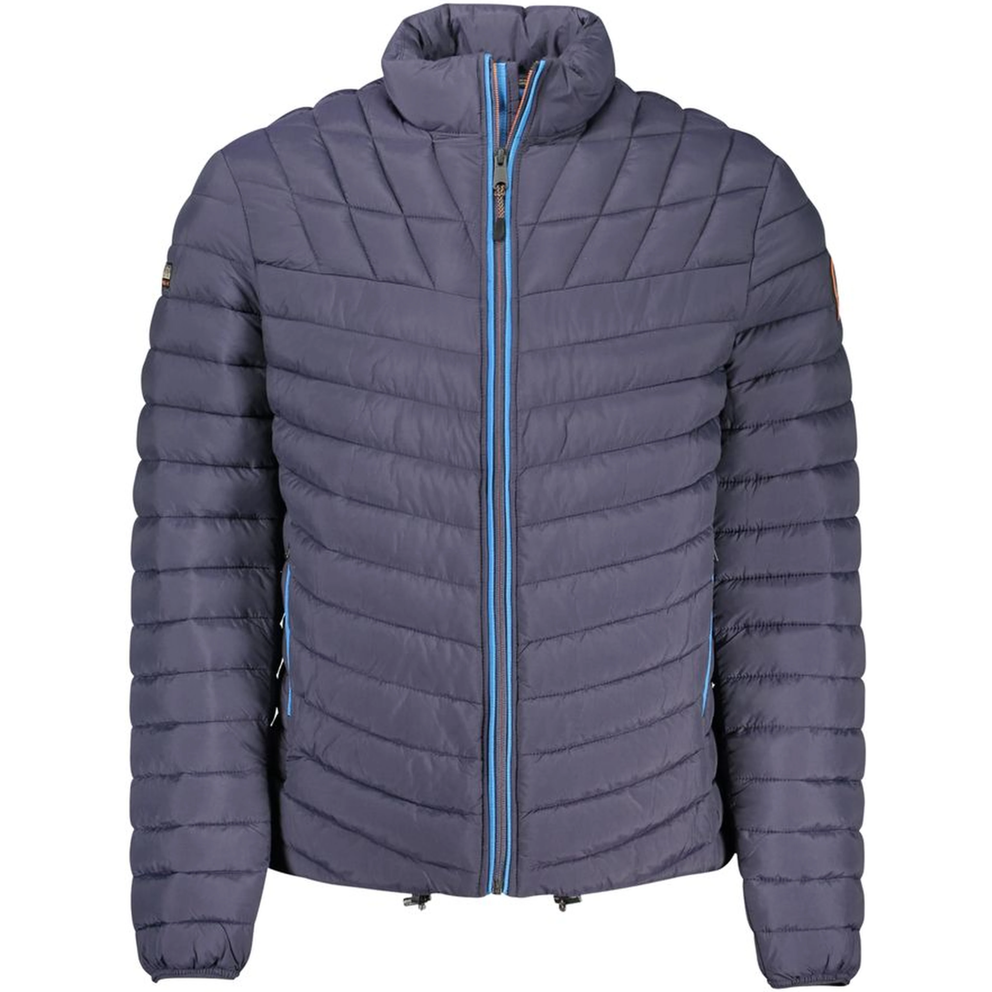 Blue Polyamide Men Jacket