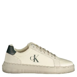 White Polyurethane Men's Sneaker