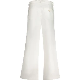 White Cotton Women Jeans