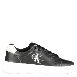 Black Polyester Sneaker