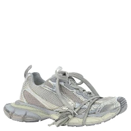 Gray Polyester Athletic Sneakers