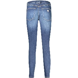 Blue Cotton Women Jeans