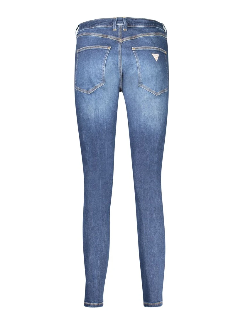 Blue Cotton Women Jeans