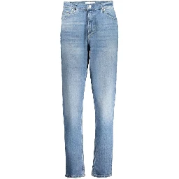 Blue Cotton Women Jeans