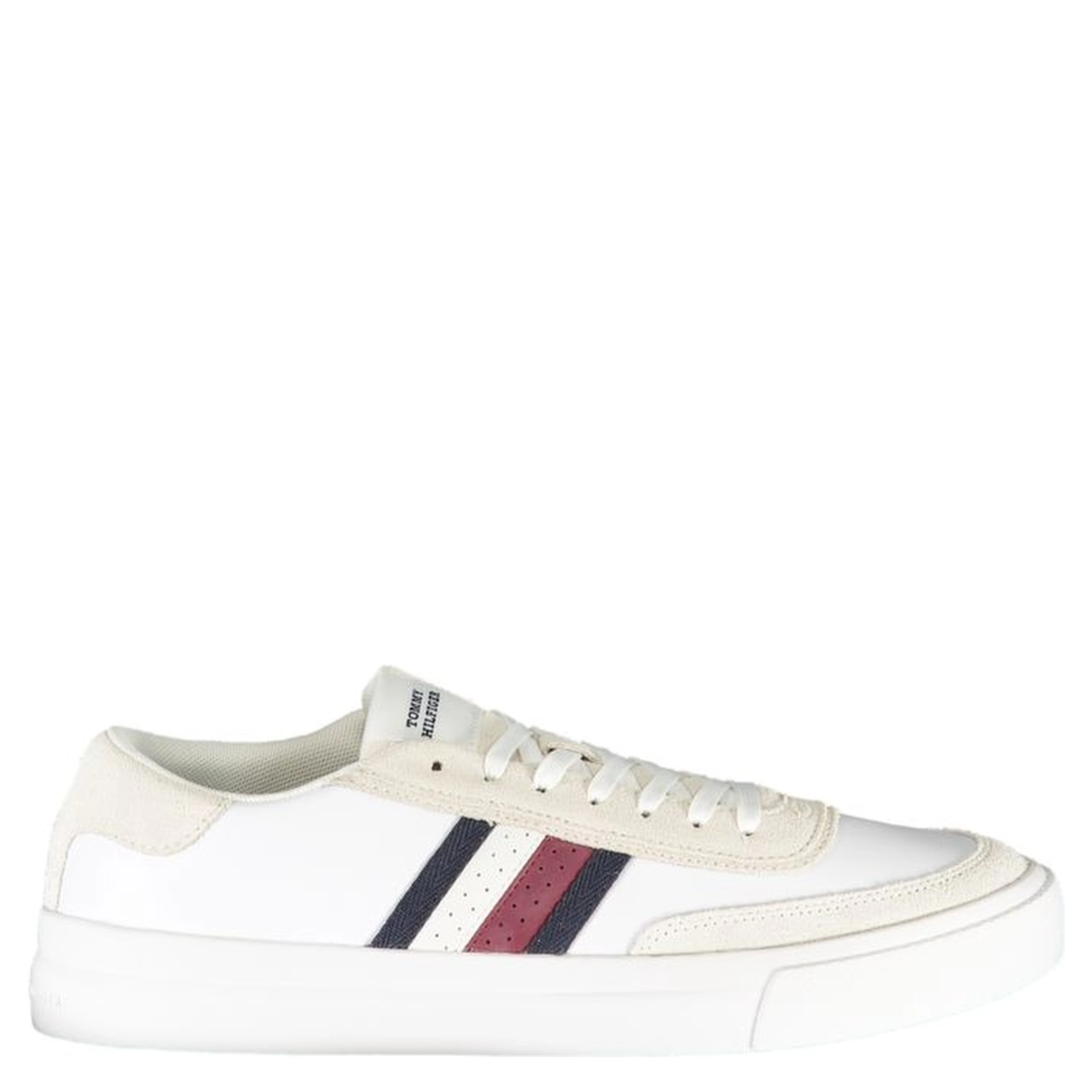 White Polyester Sneaker