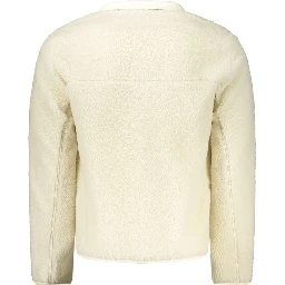 White Polyester Men Jacket
