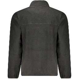 Black Polyester Men Jacket