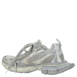 Gray Polyester Athletic Sneakers