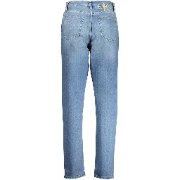 Blue Cotton Women Jeans