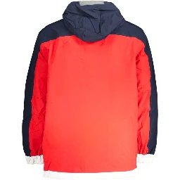 Blue Polyamide Men Jacket
