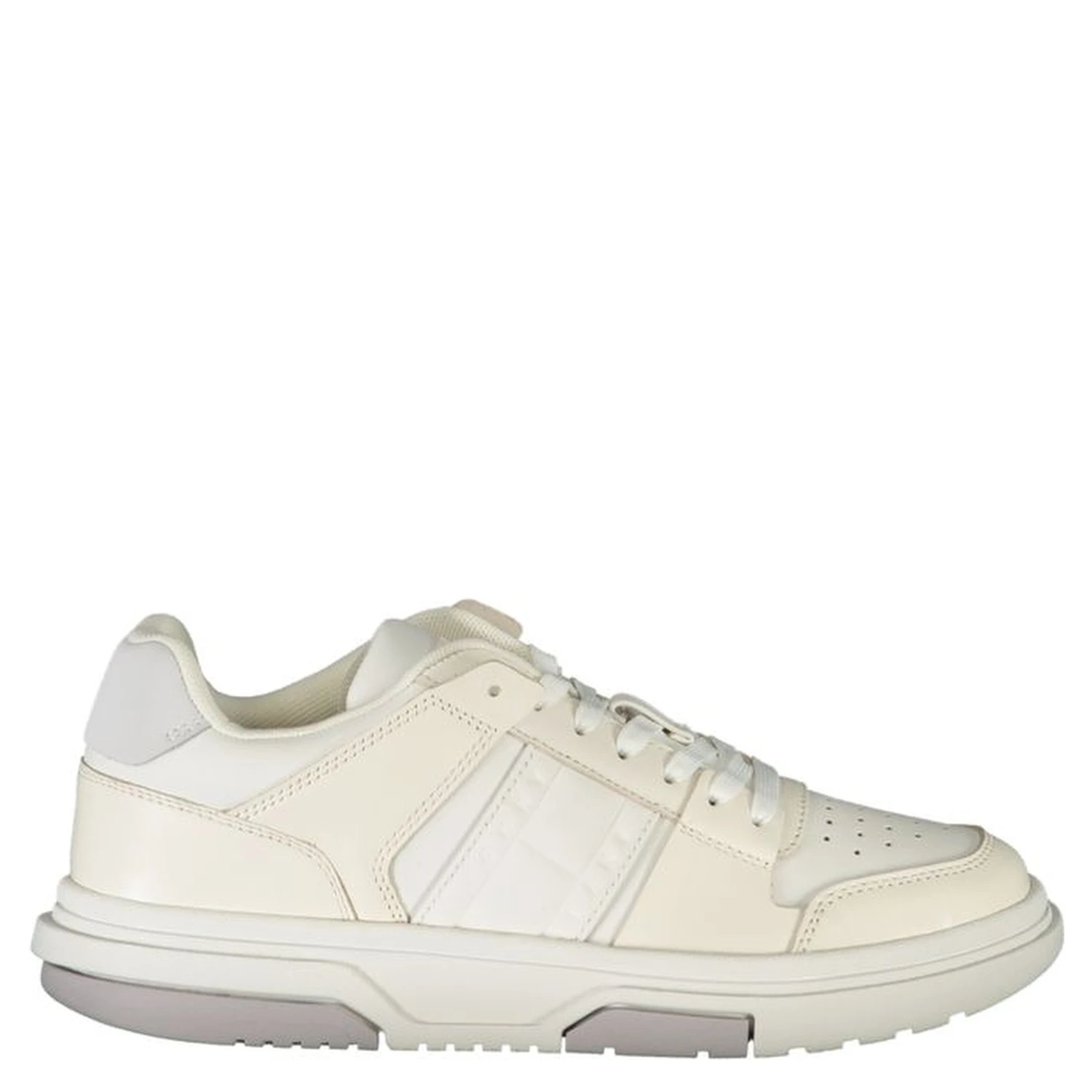 White Polyester Sneaker