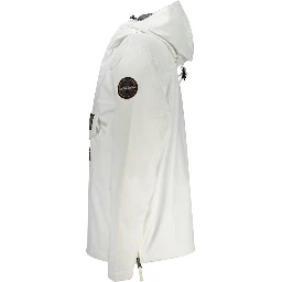 White Polyamide Men Jacket