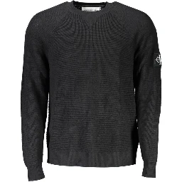 Black Wool Mens Sweater