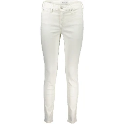 White Cotton Women Jeans