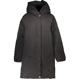 Black Polyester Jackets & Coat