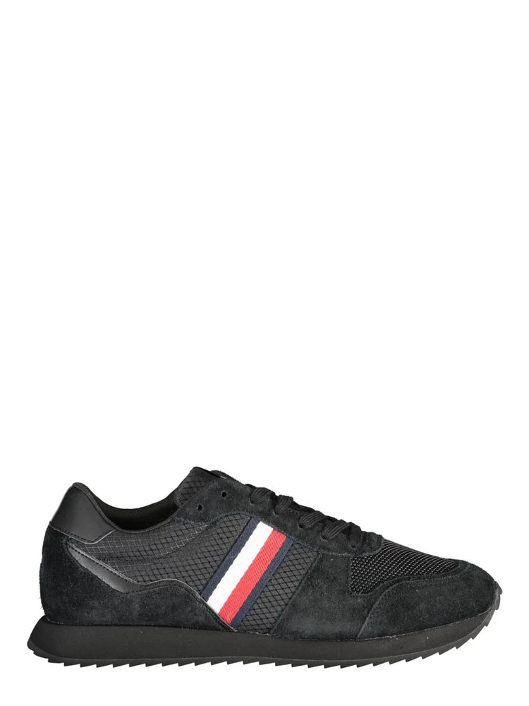 Black Polyester Sneaker