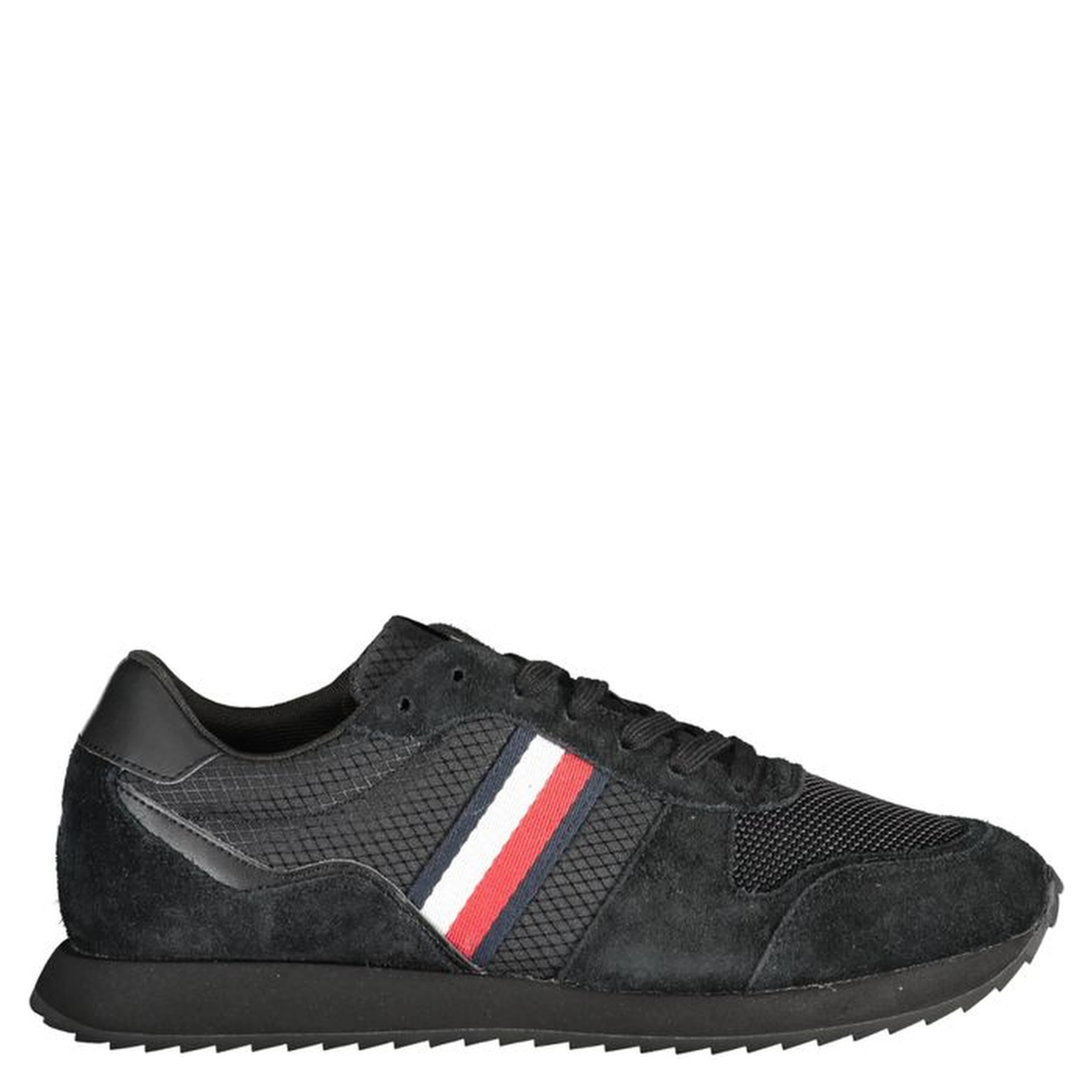 Black Polyester Sneaker