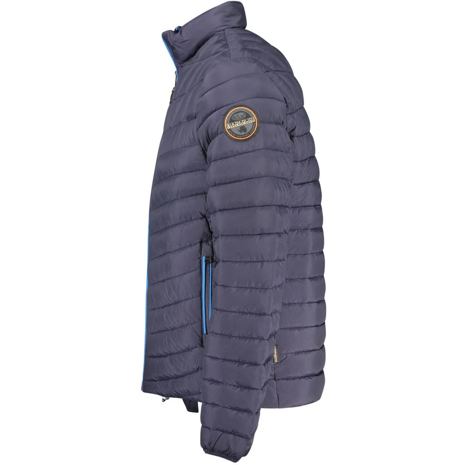 Blue Polyamide Men Jacket