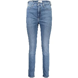 Blue Cotton Women Jeans