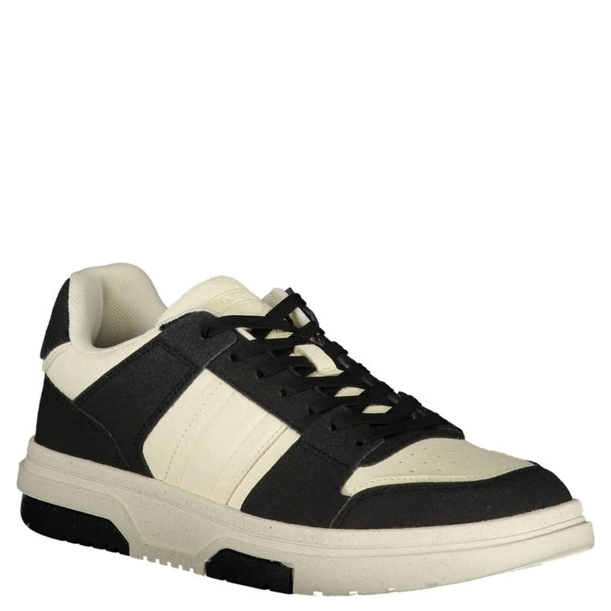 Black Polyester Sneaker