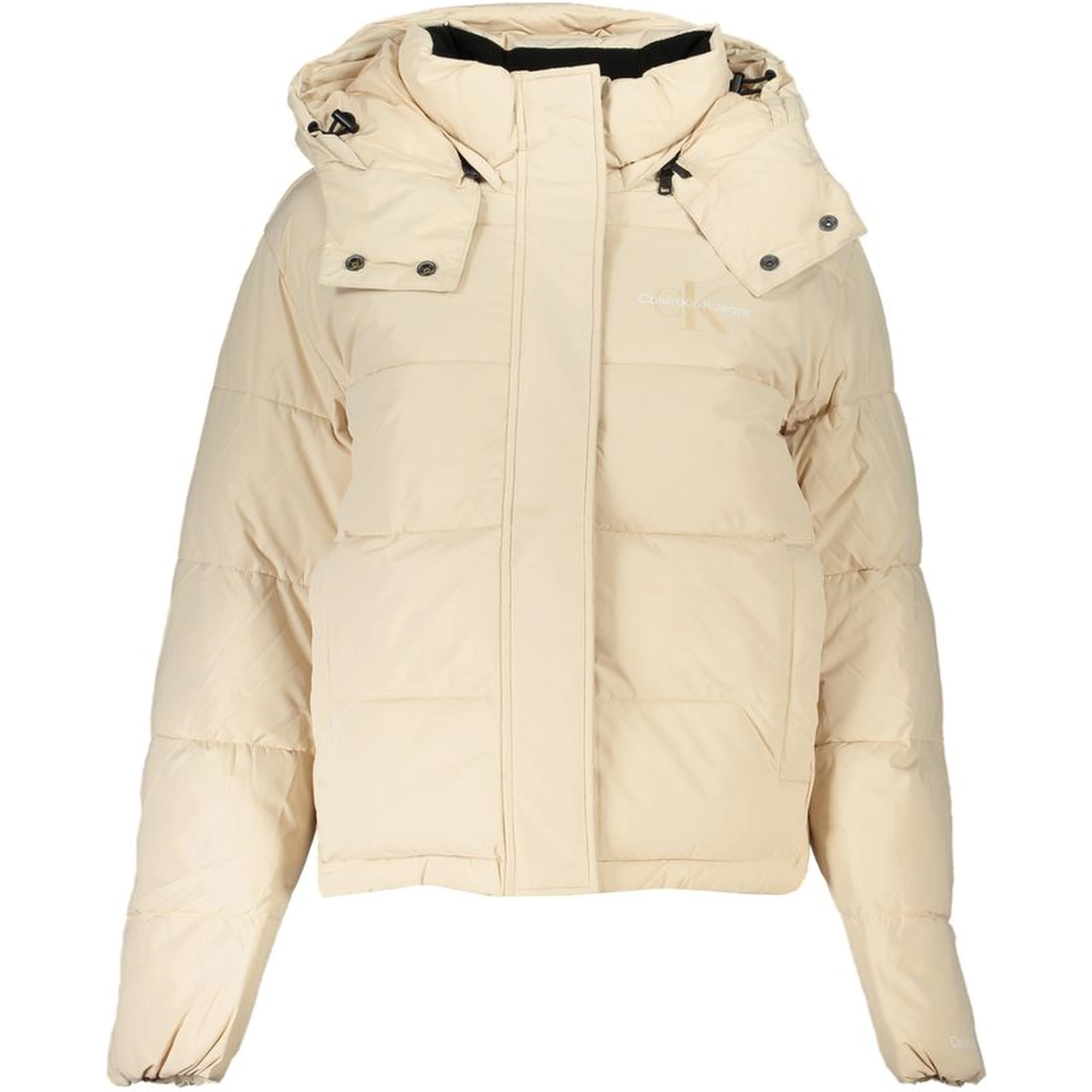 Beige Polyester Women Jacket