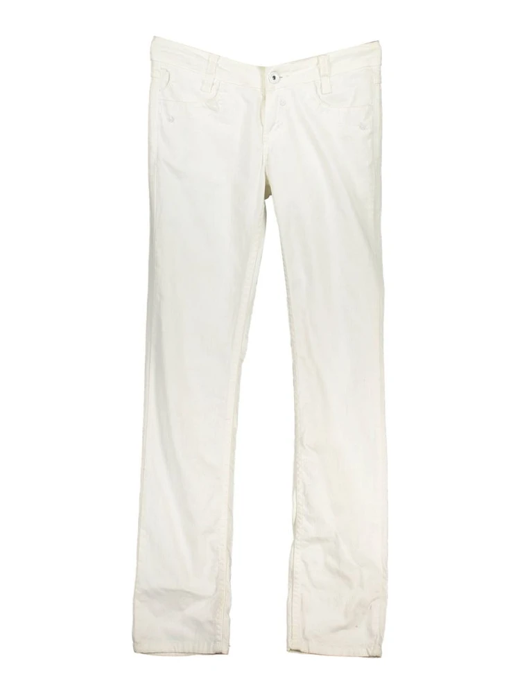 White Cotton Women's Jeans
