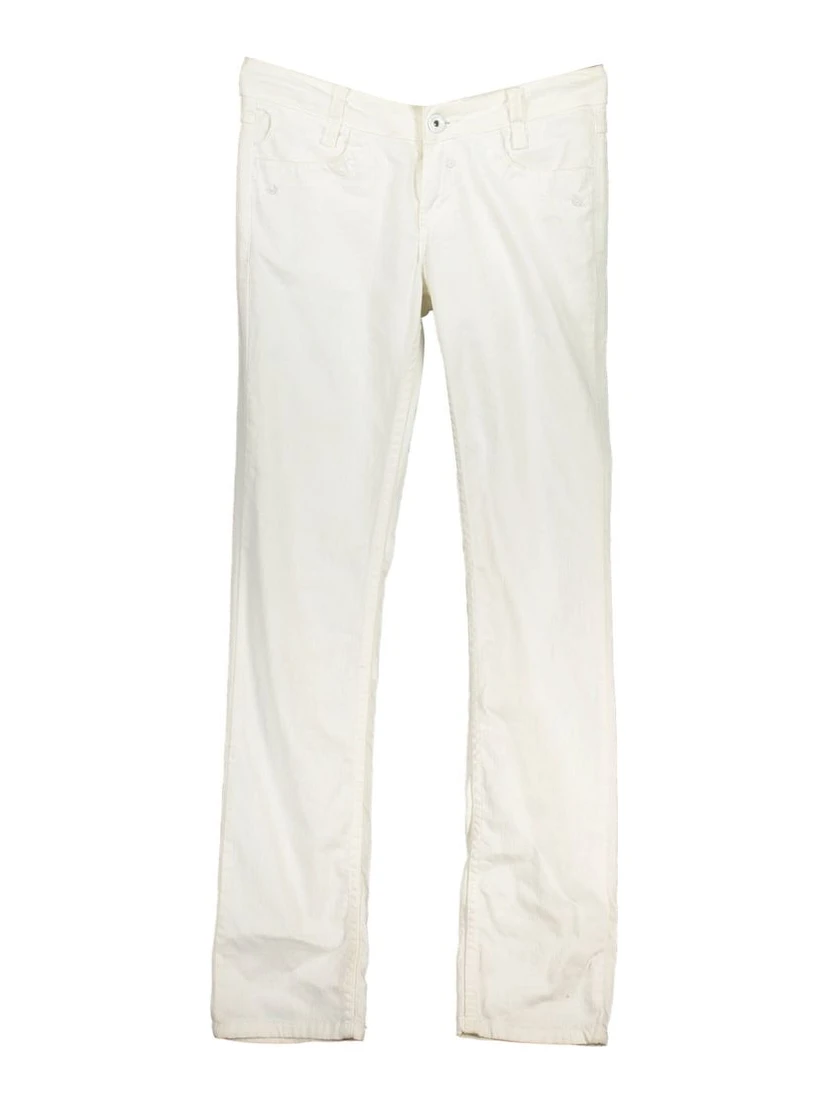 White Cotton Women's Jeans