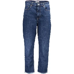 Blue Cotton Women Jeans