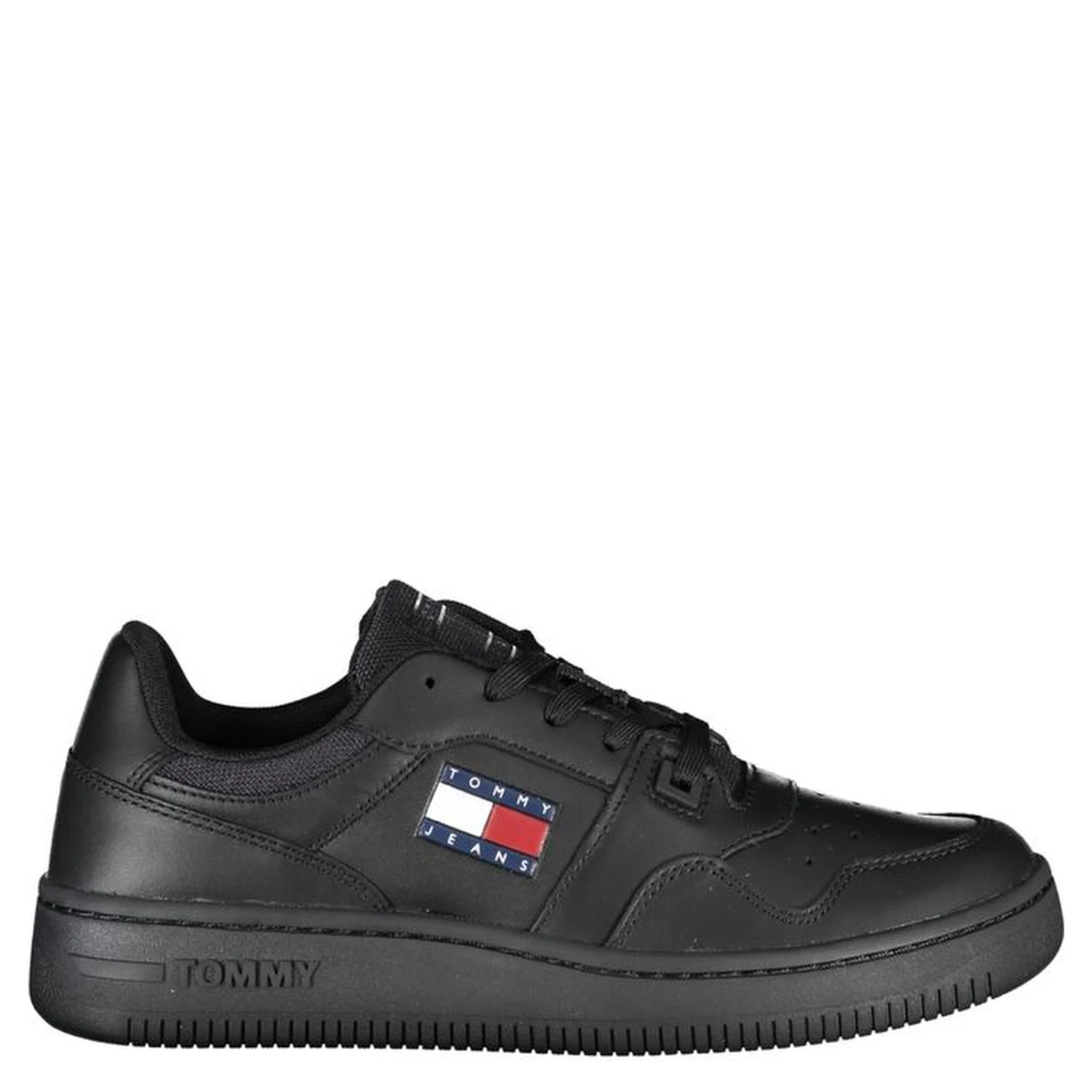 Black Polyester Sneaker